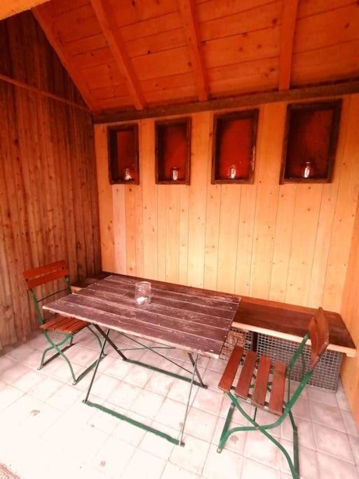 5Sterne Ferienwohnung Im Fachwerk Mit Bergblick In Alleinlage Und Grossem Garten, Infrarotkabine Humberg Esterno foto